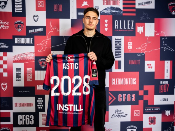 Le milieu de terrain Julien Astic prolonge avec le Clermont Foot jusqu&rsquo;en&nbsp;2028