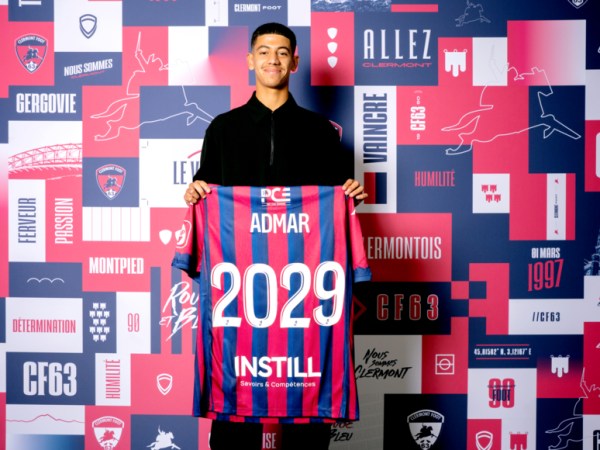 Marouane Admar signe son premier contrat pro avec le Clermont Foot&nbsp;63