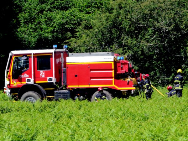 Feu de végétation : Des pompiers du Puy-de-Dôme en renfort en&nbsp;Haute-loire